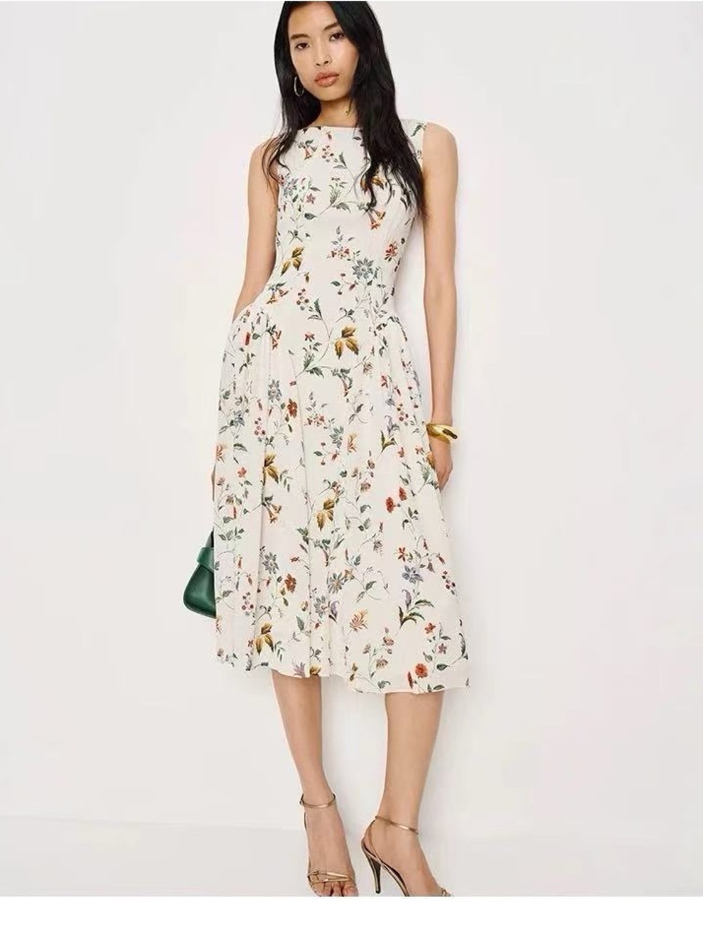 NWT Reformation Anelis Floral Midi Dress - Picture 1 of 13